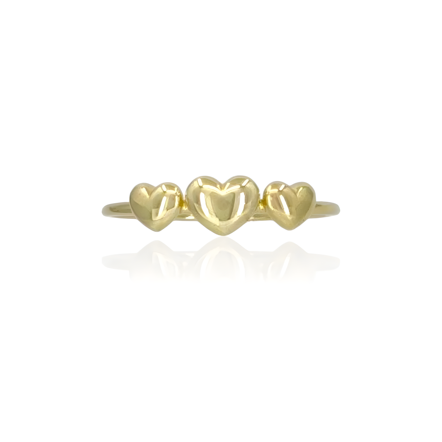 14K Gold Love Heart Ring