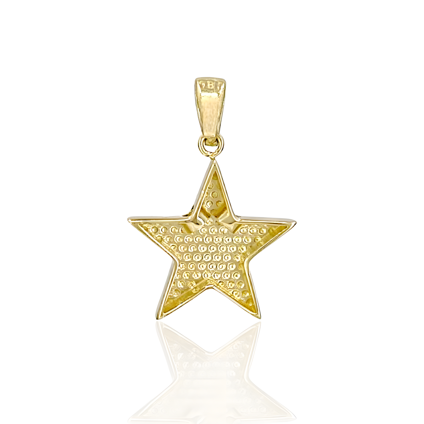 14K Gold Star Charm Pendant