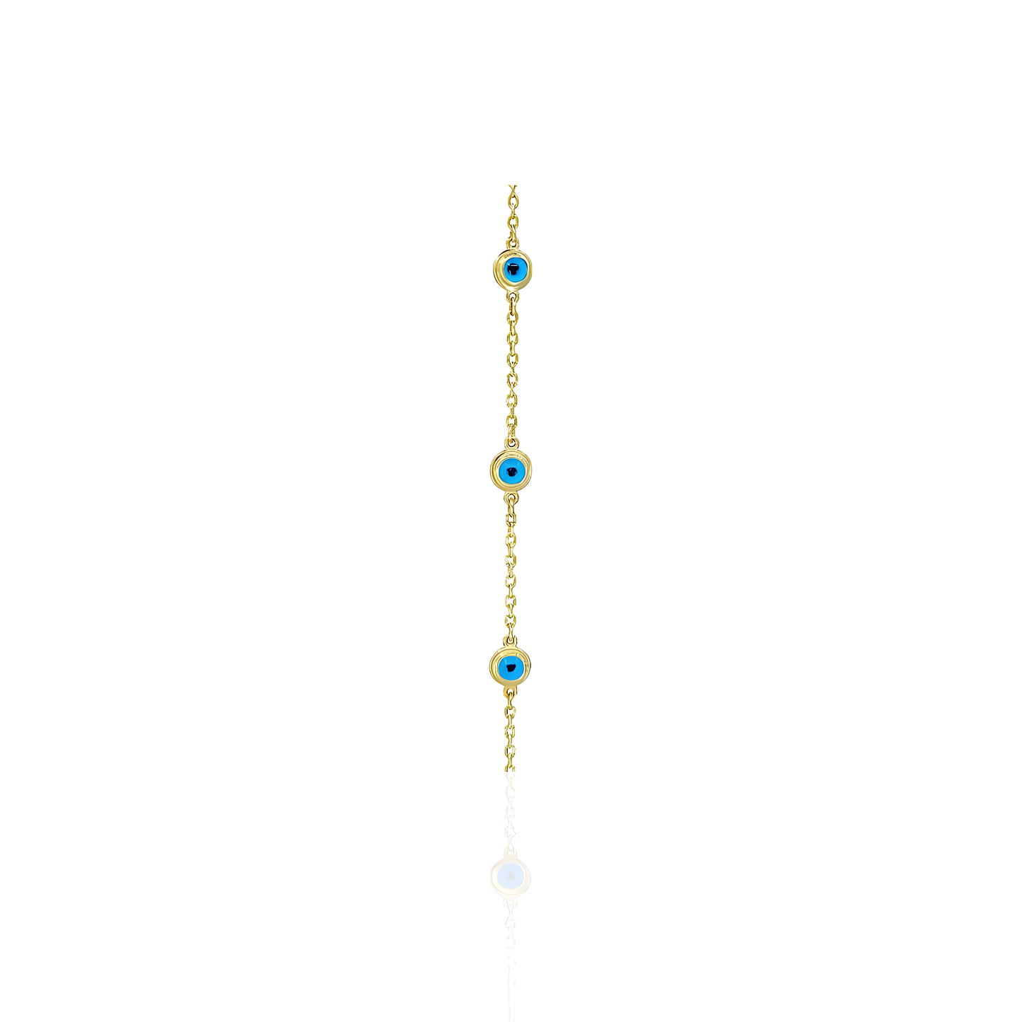 14K Gold Evil Eye Bracelet