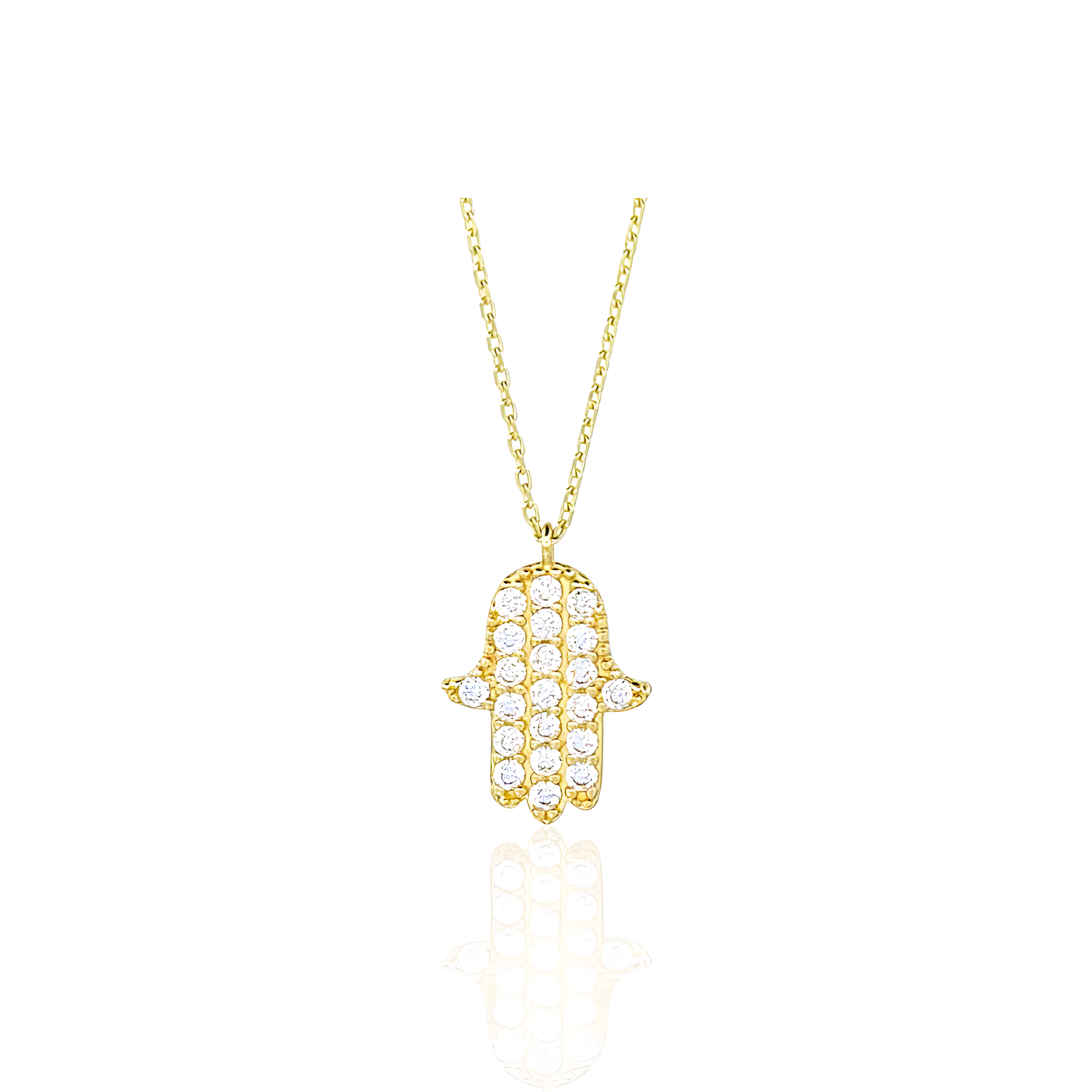 14K Gold Hamsa Necklace