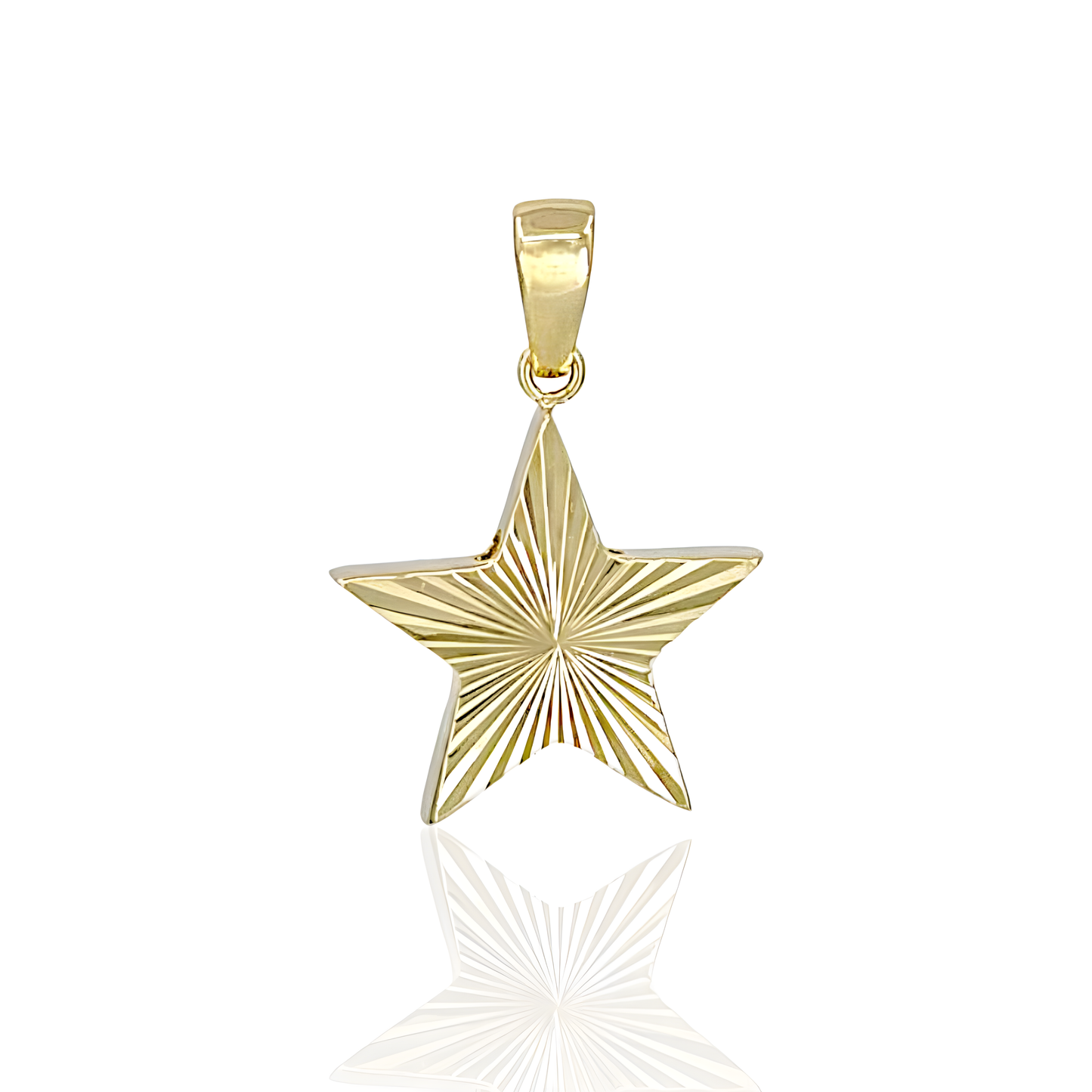 14K Gold Star Charm Pendant