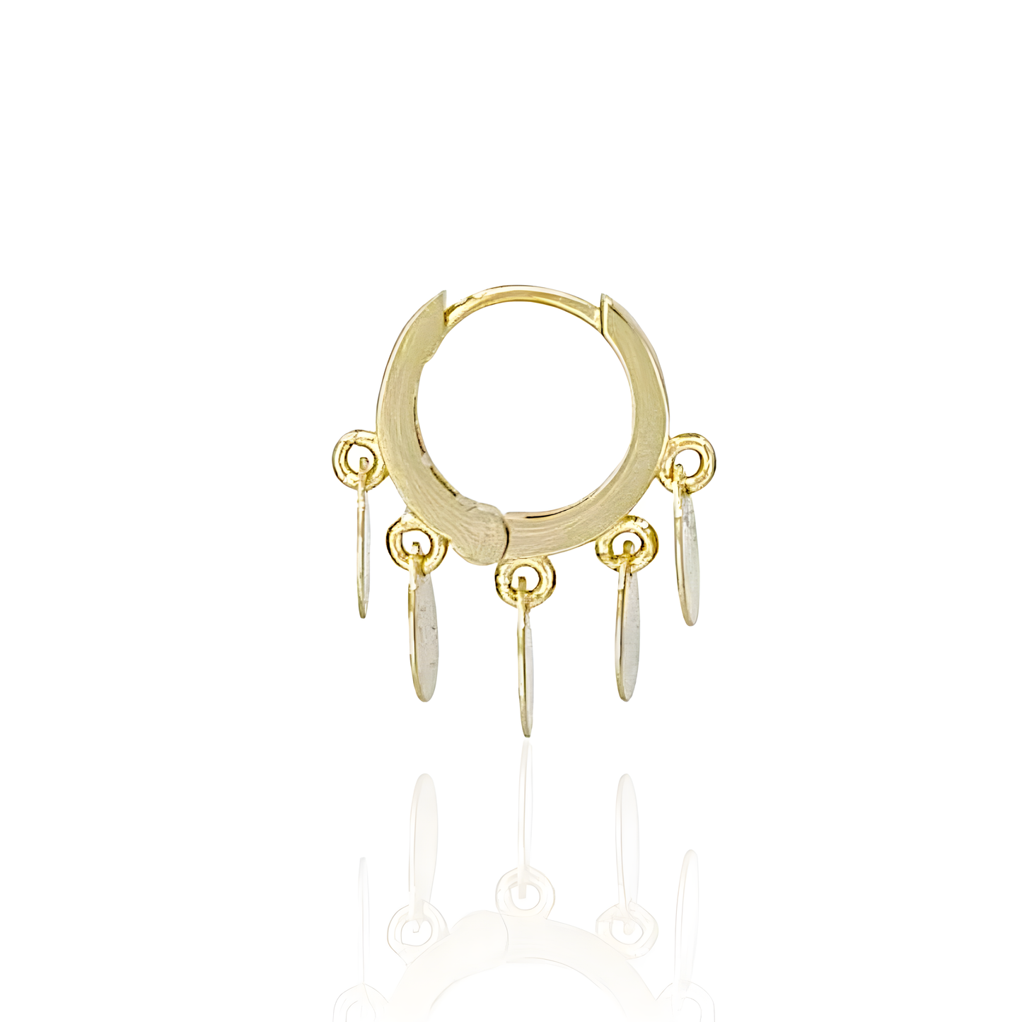 14K Gold Almond Earrings