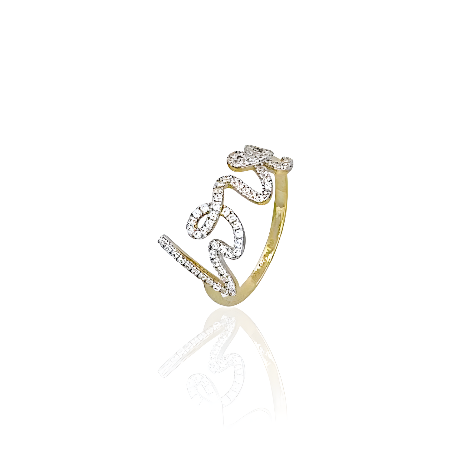 14K Gold Love Ring