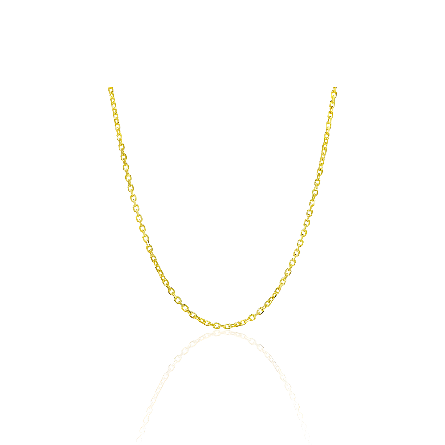 14K Gold Diamond Cut Chain