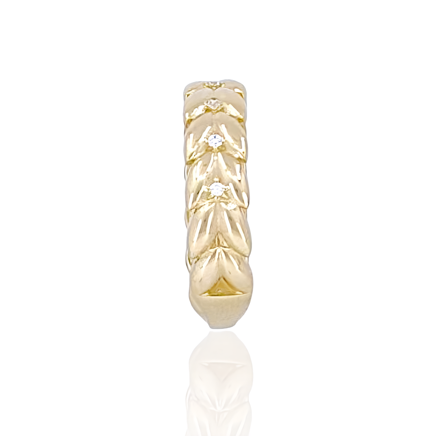 14K Gold Leaf Ring