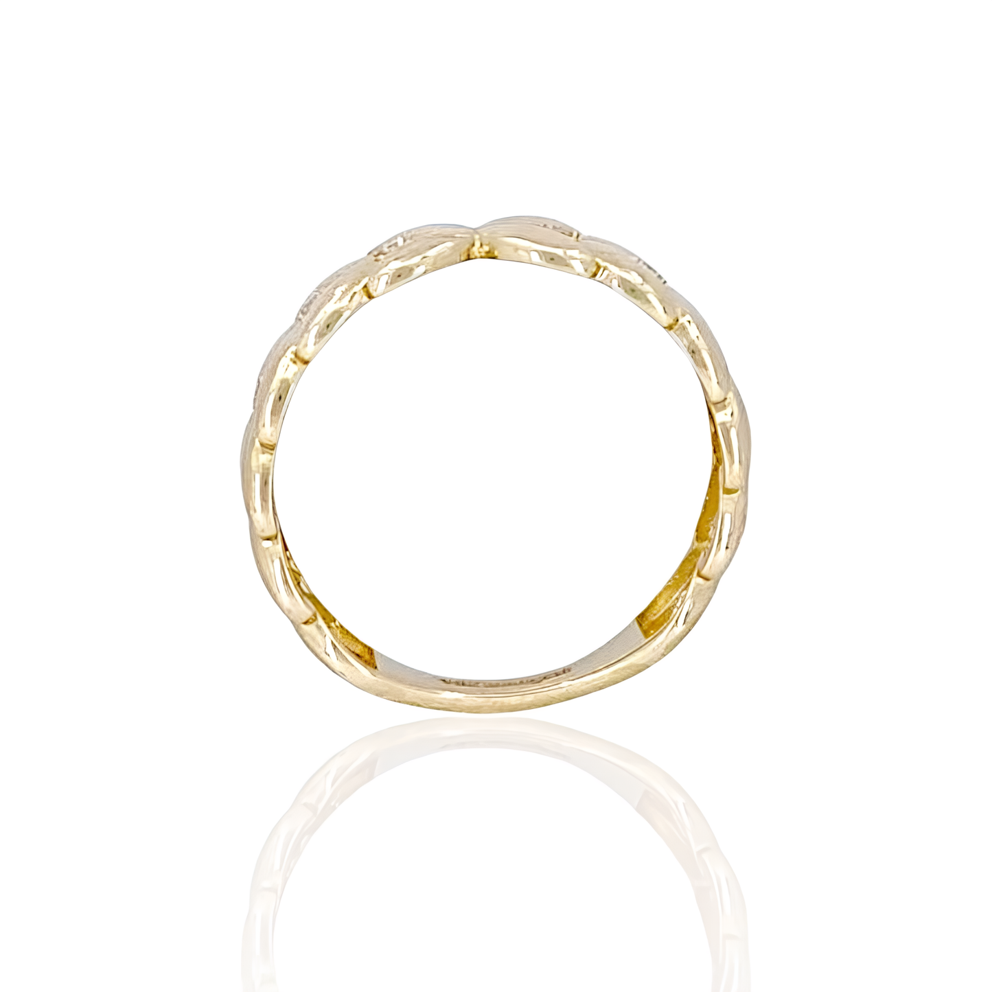 14K Gold Leaf Ring