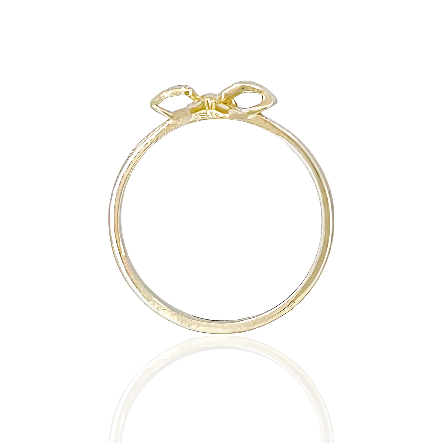 14K Gold Bow Ring
