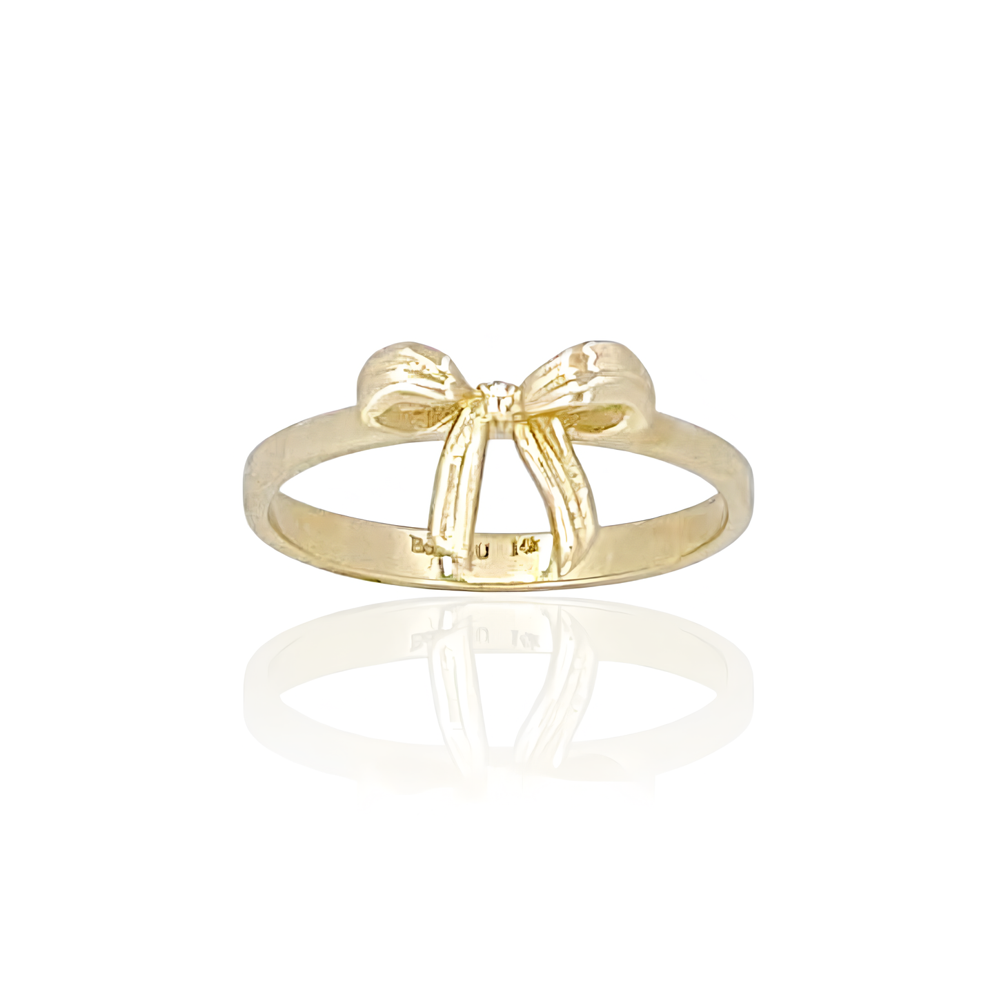 14K Gold Bow Ring