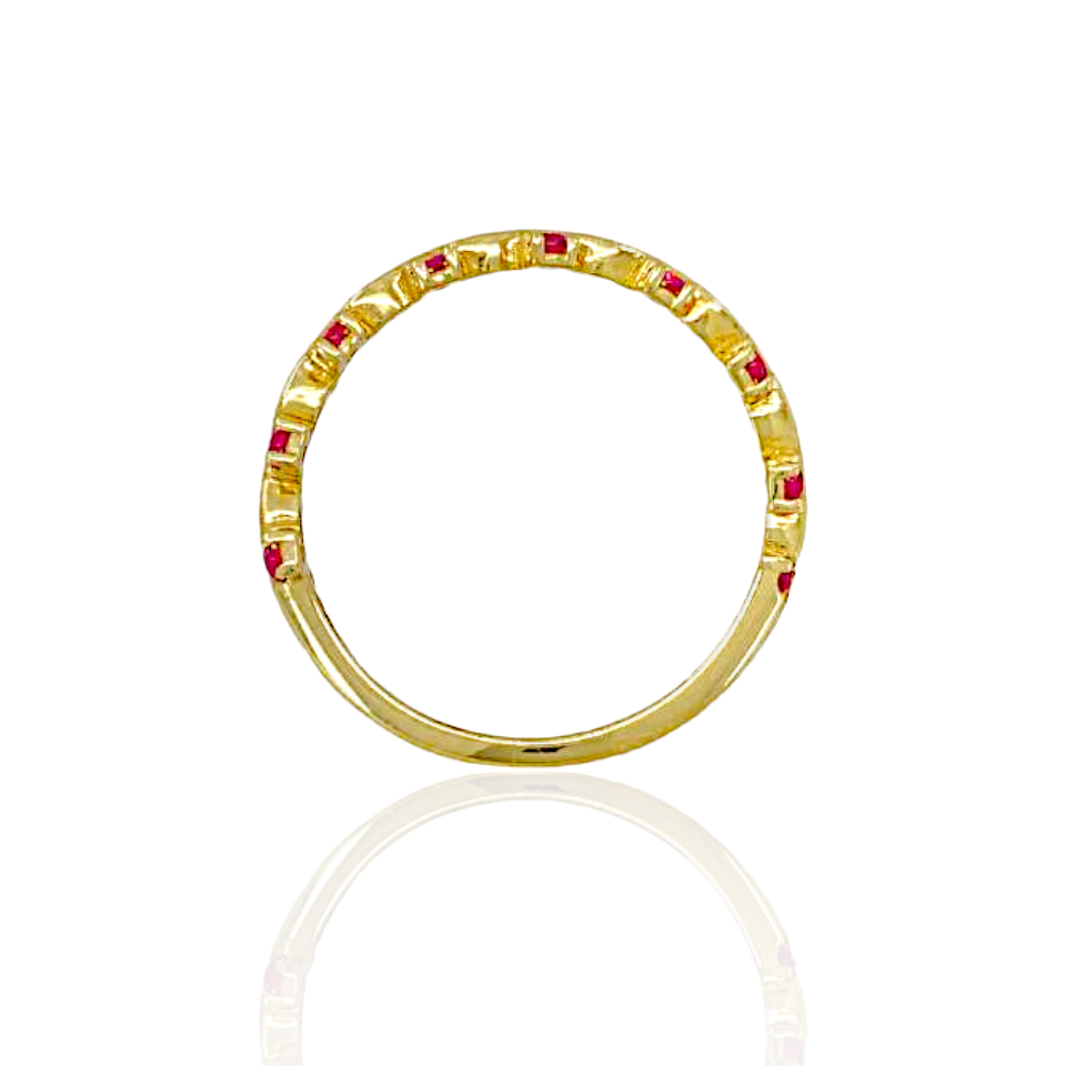 14K Gold Ring with Colored Topaz