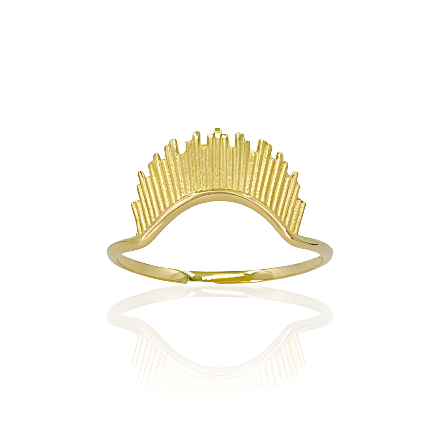 14K Gold Crown Ring
