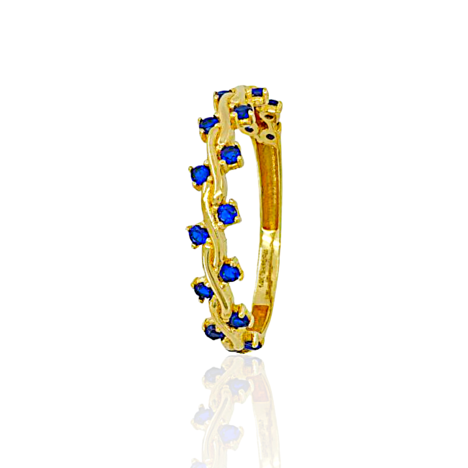 14K Gold Ring with Colored Topaz
