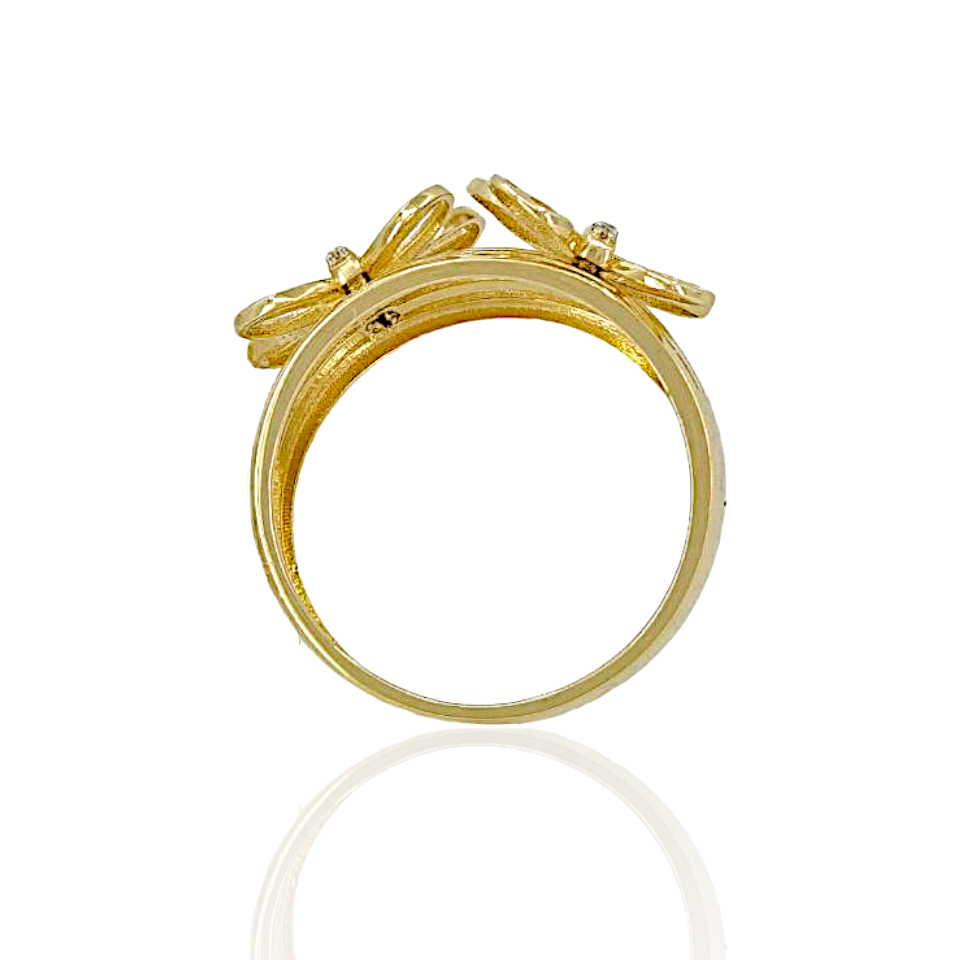 14K Gold Butterfly Ring