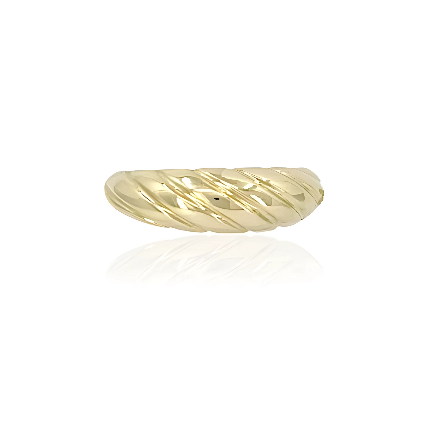 14K Gold Shell Ring