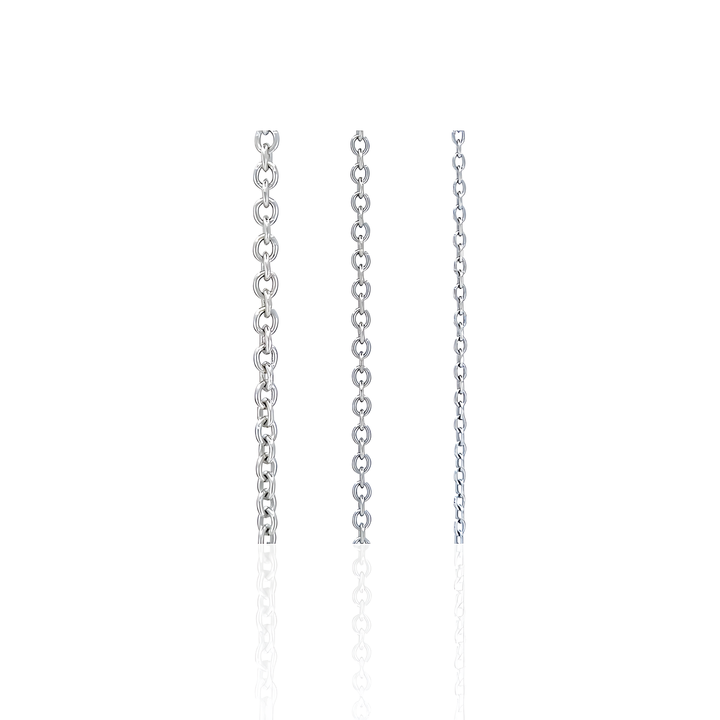 14K Gold Plain Cable Chain