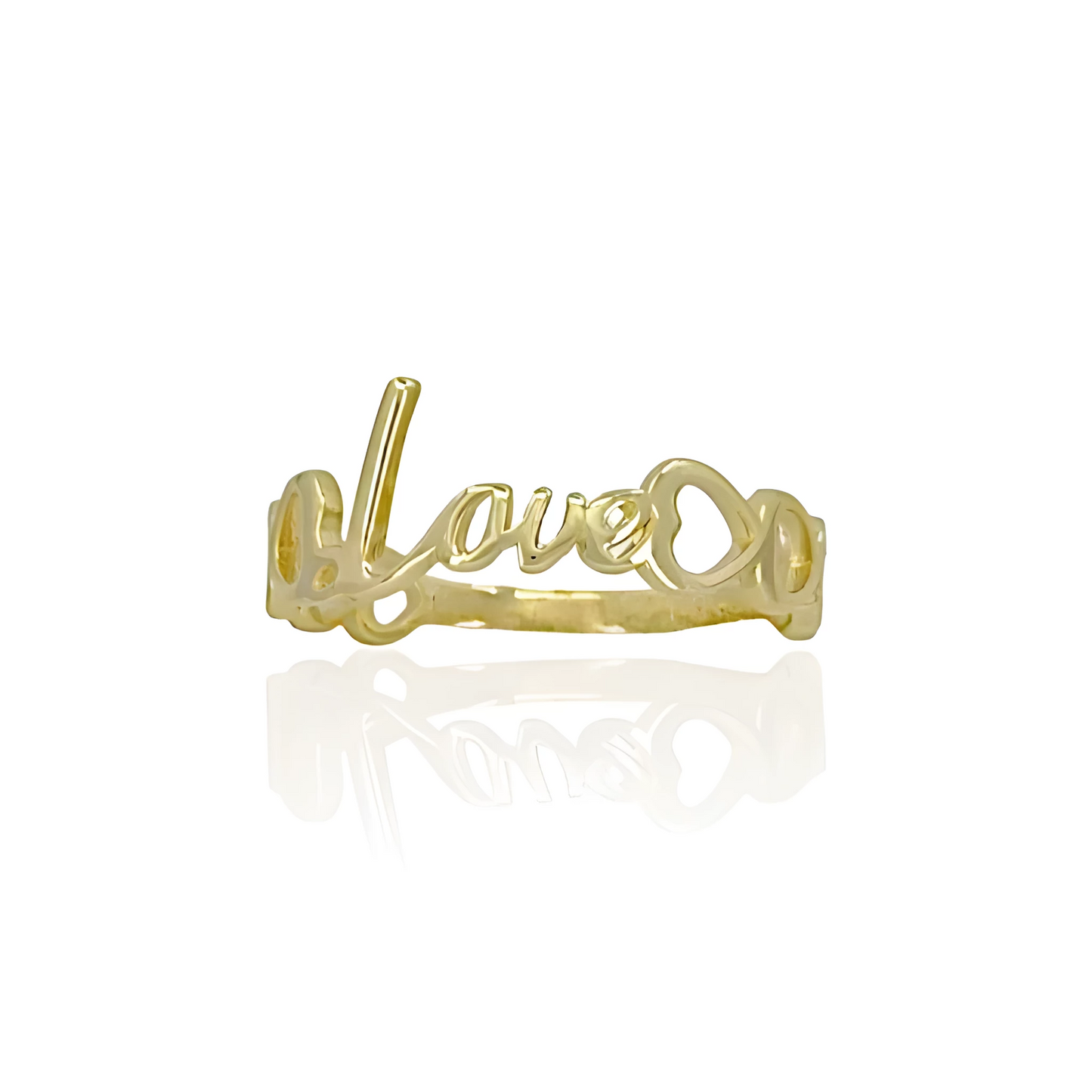 14K Gold Love Ring