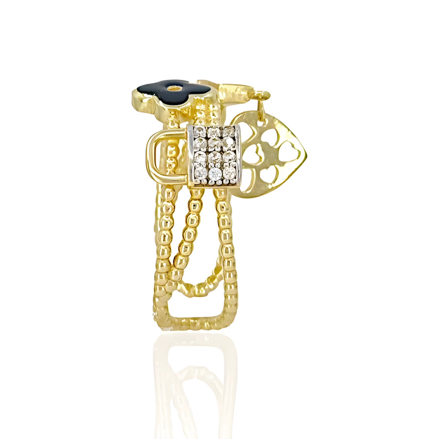 14K Gold Ring with Different Canopies