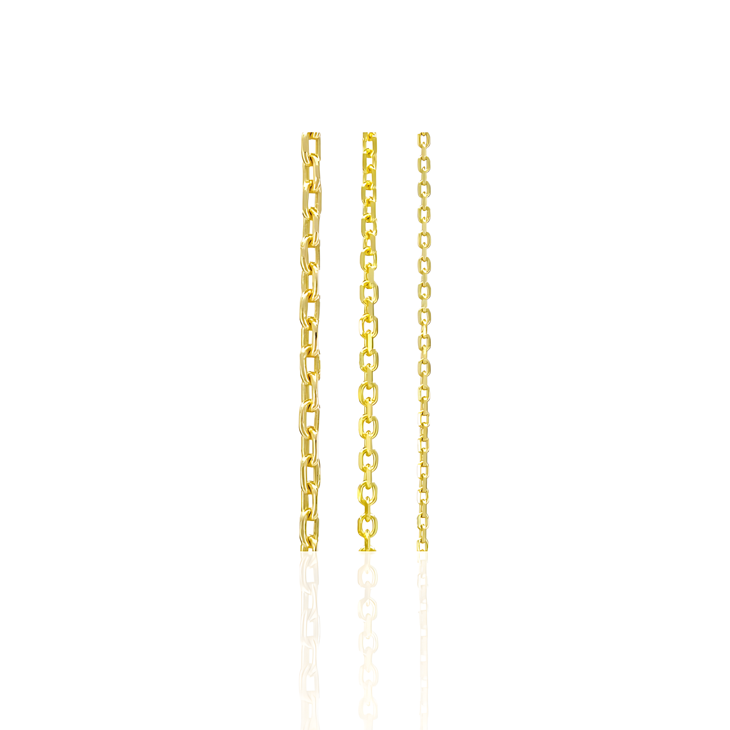 14K Gold Diamond Cut Chain
