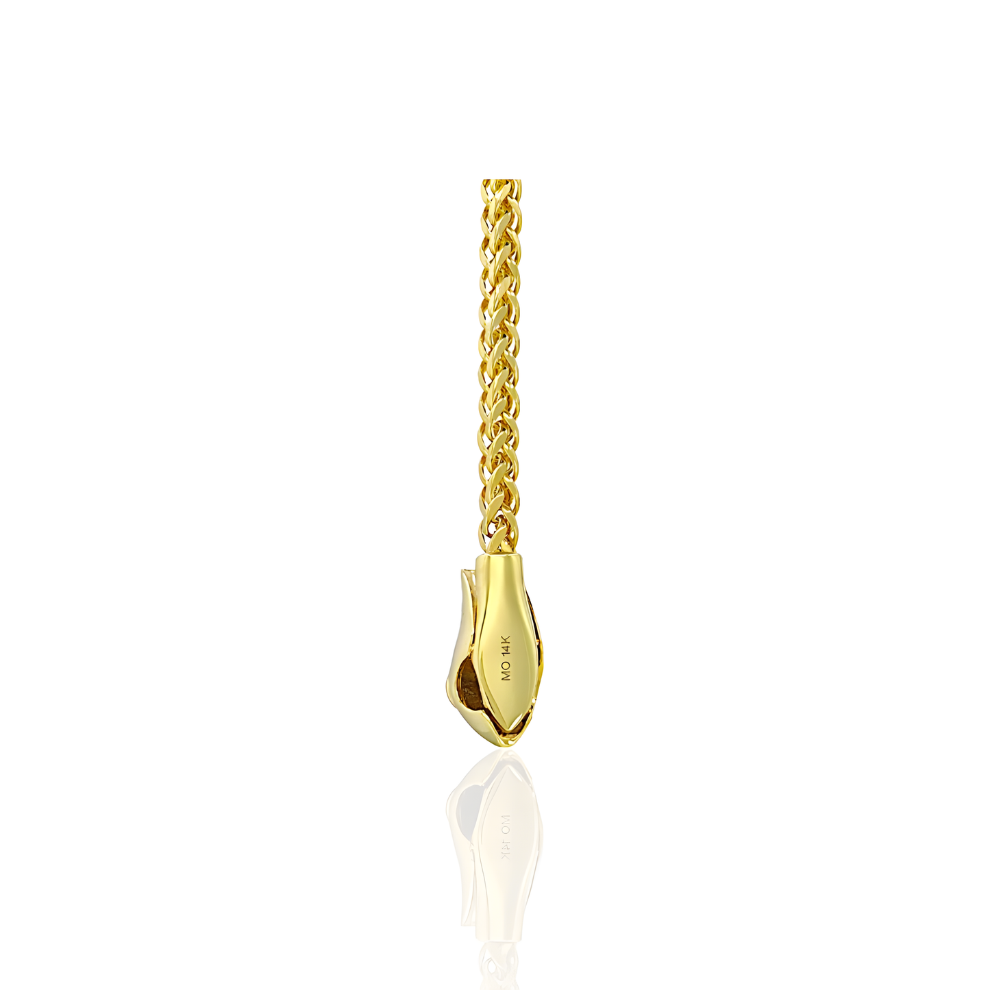14K Gold Snake Necklace