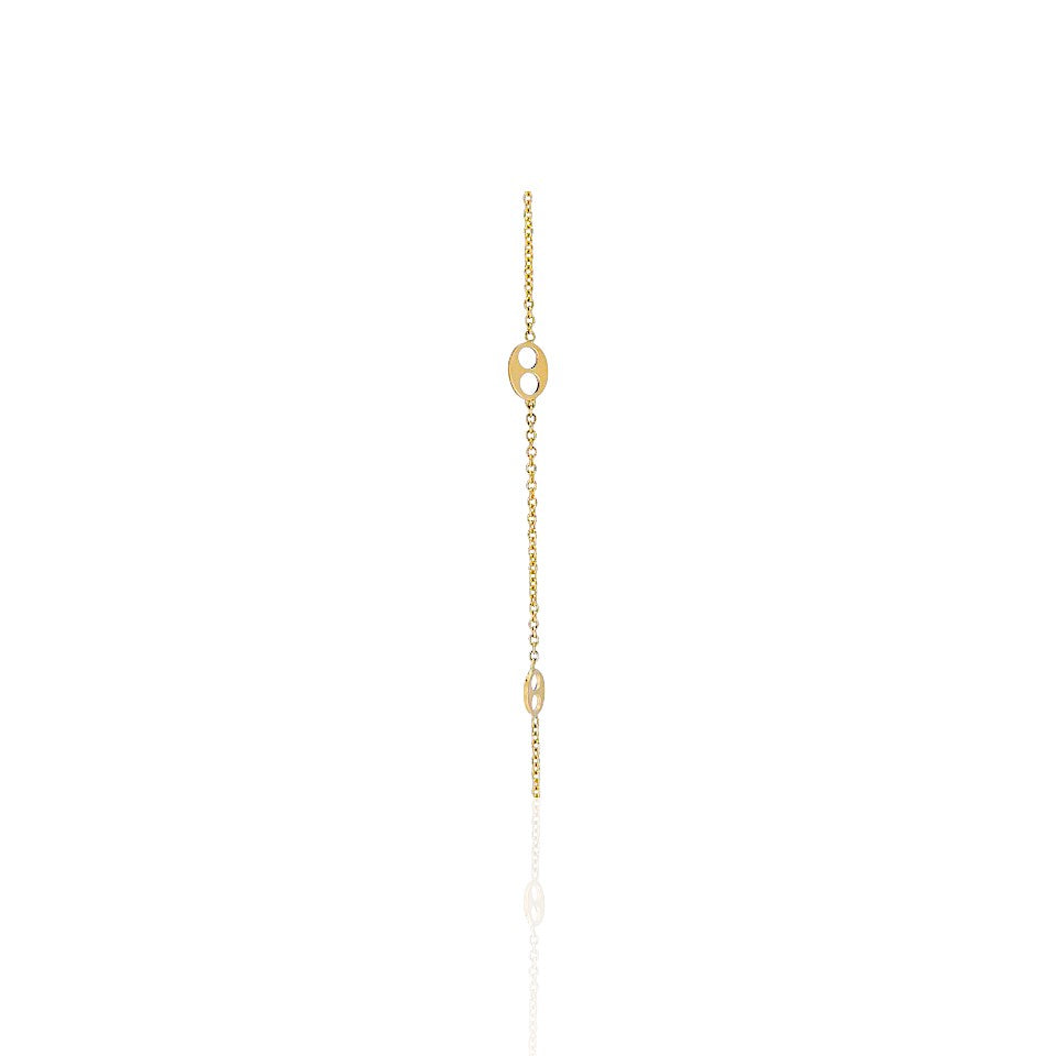 14K Gold Marine Link Necklace