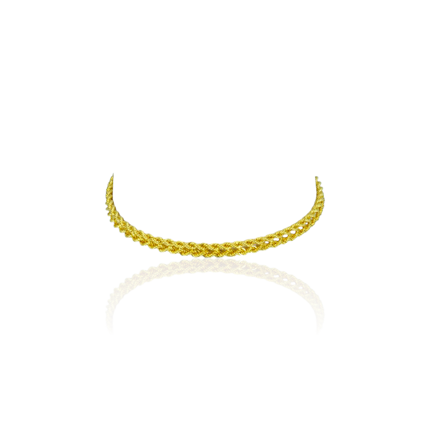 14K Gold Rope Bracelet
