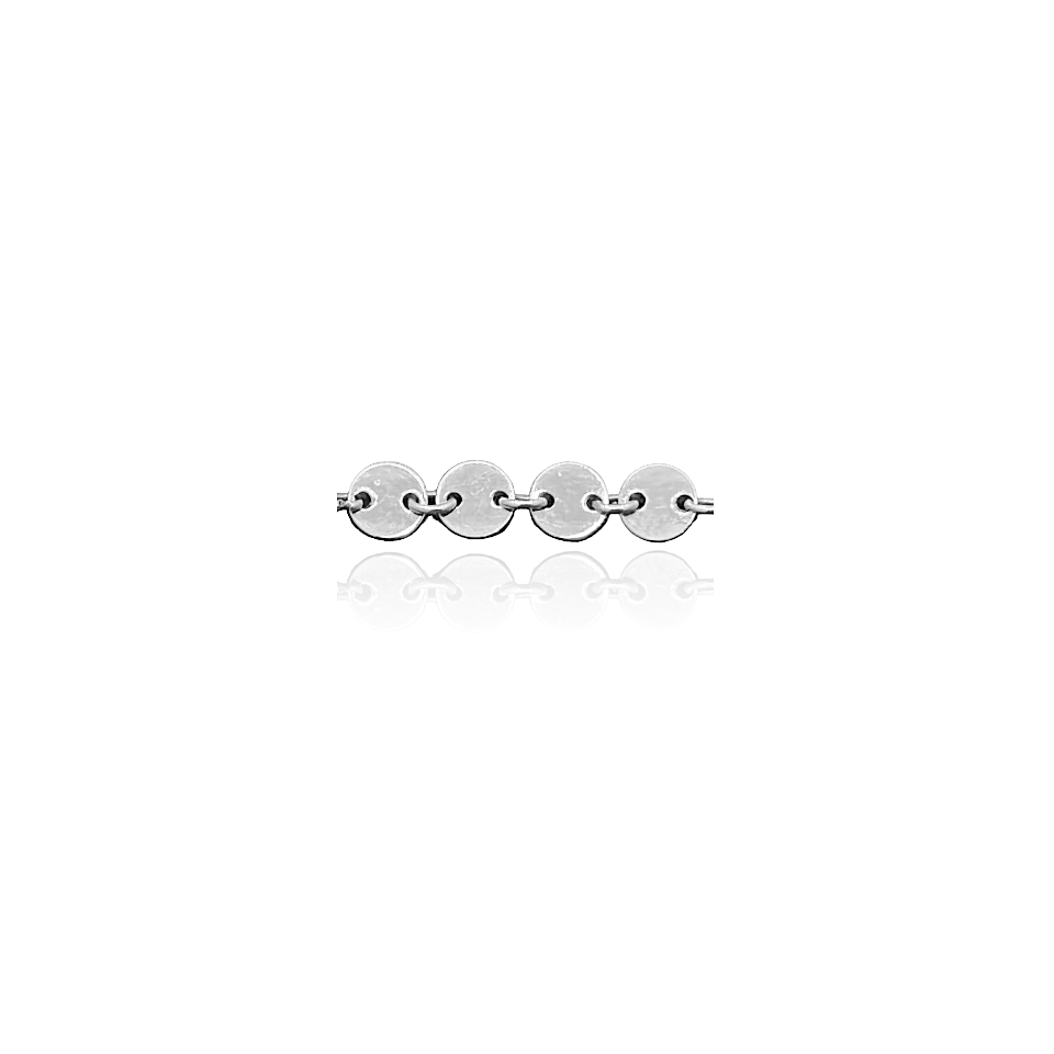 14k Solid Gold Flat Coin Bracelet