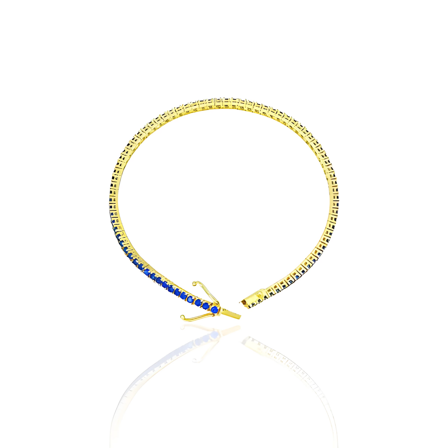 14K Gold Classic Tennis Bracelet with Cubic Zirconia