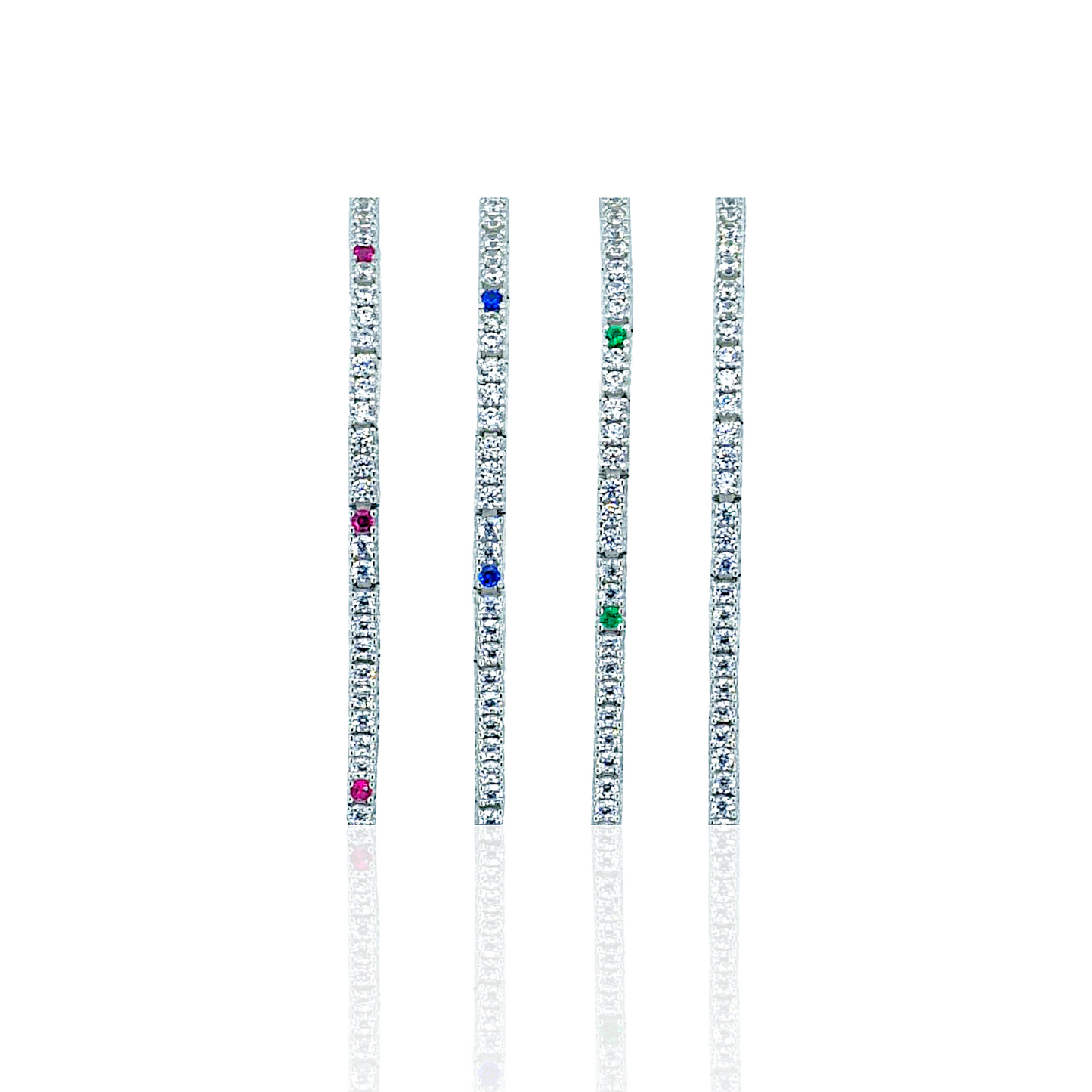 14K White Gold Classic Tennis Bracelet with Cubic Zirconia