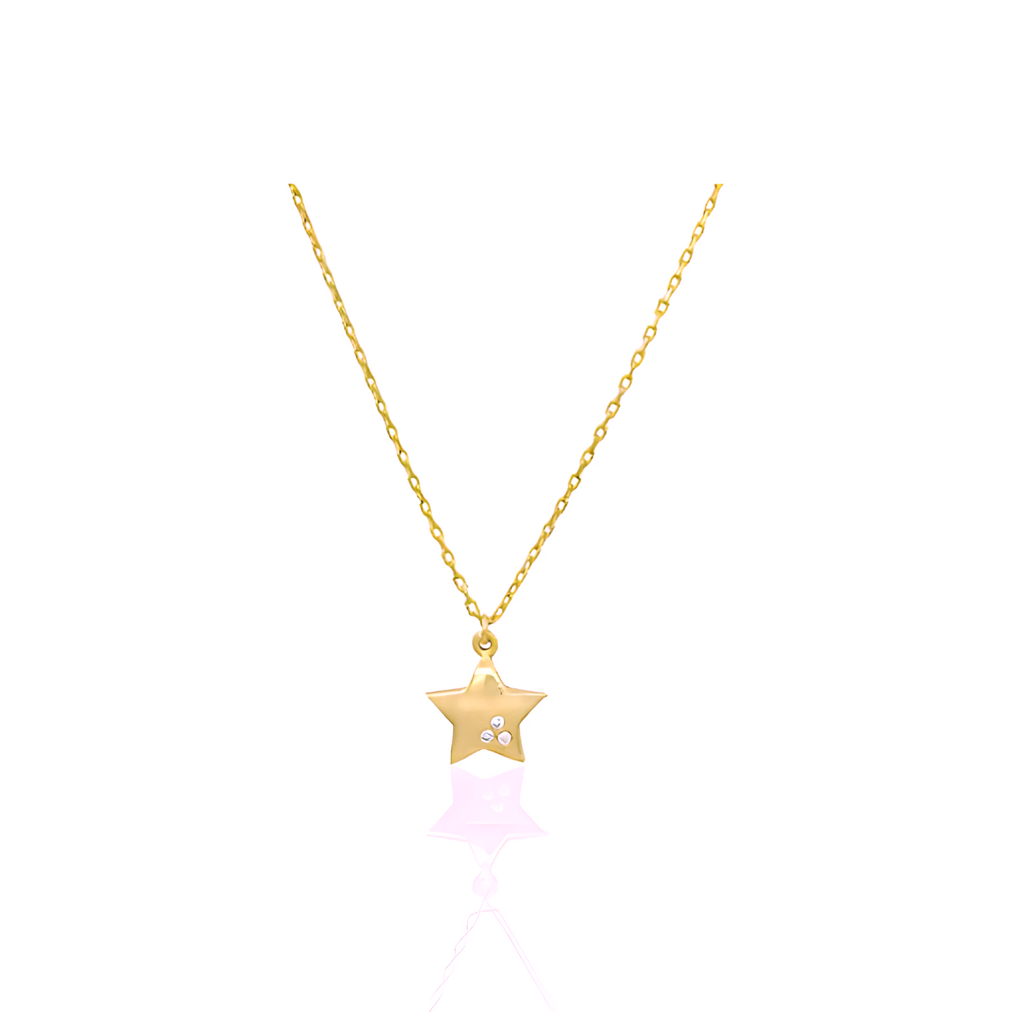 Perfect 14K Gold Heart Necklace with Natural Diamonds