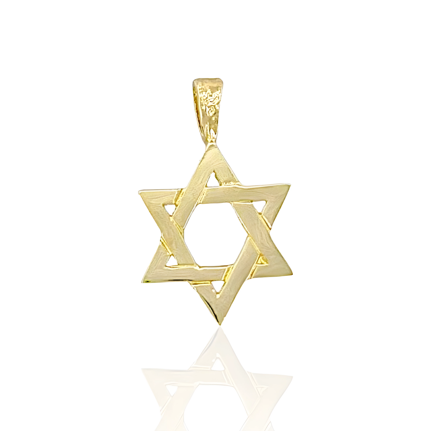 14K Gold David Star Pendant