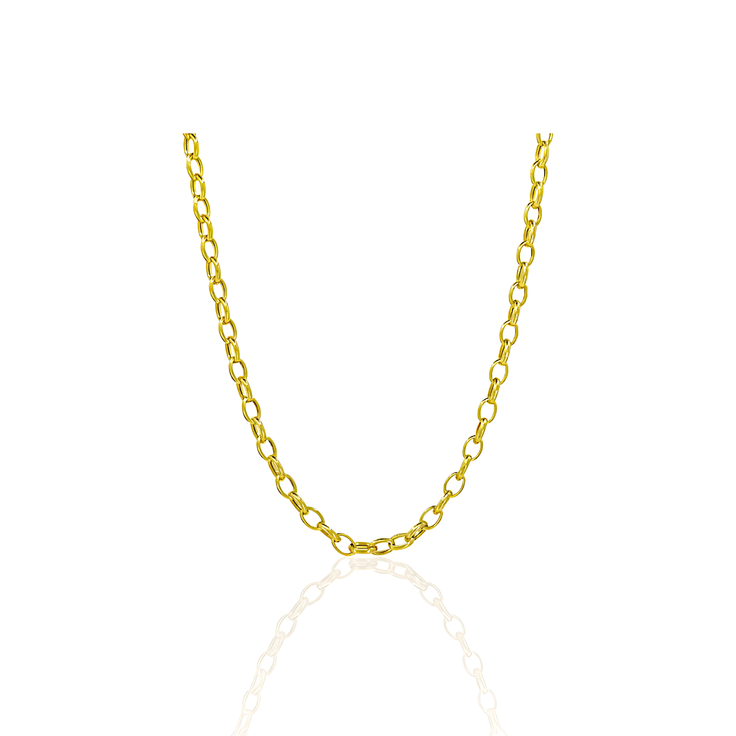 14K Gold Open Cable Chain