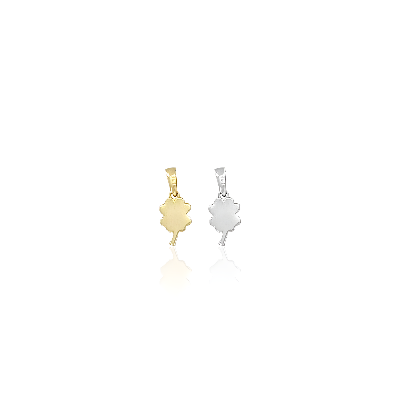 14K Gold Oak Leaf Charm Pendant