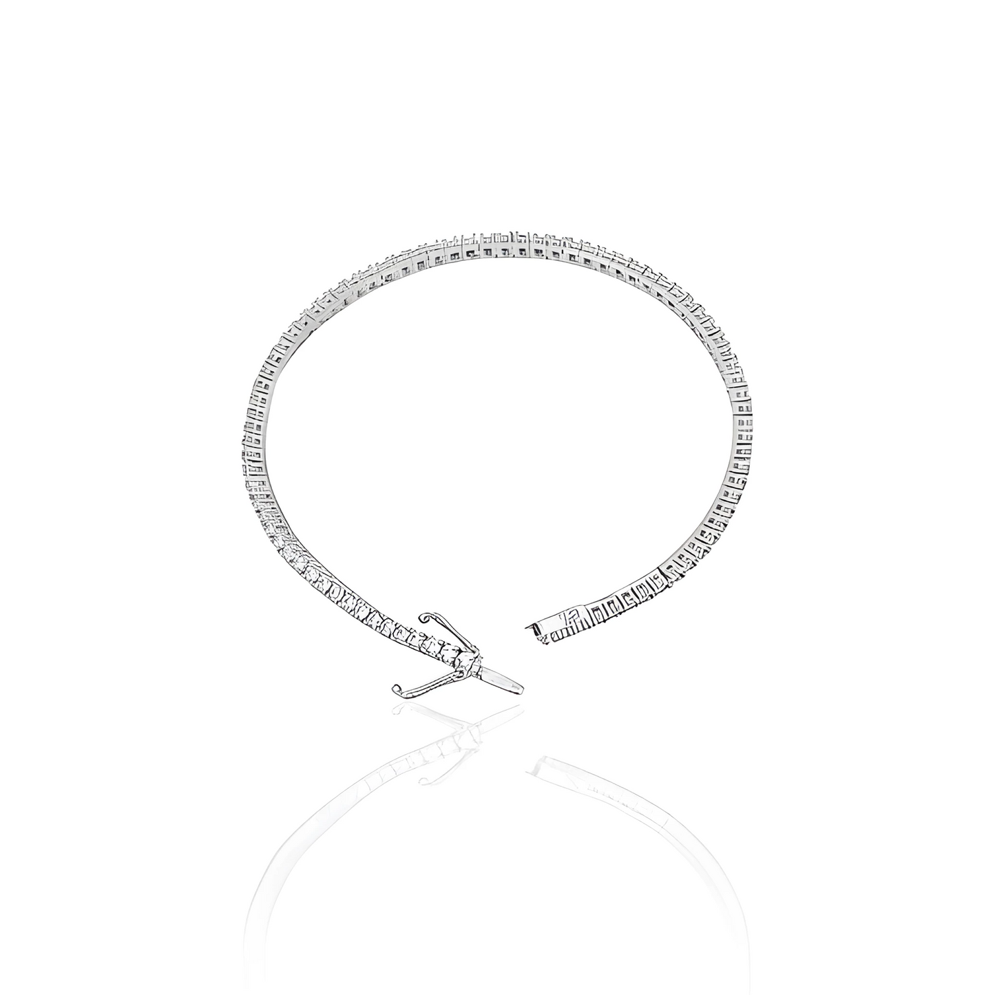 14K Gold Classic Tennis Bracelet with Cubic Zirconia