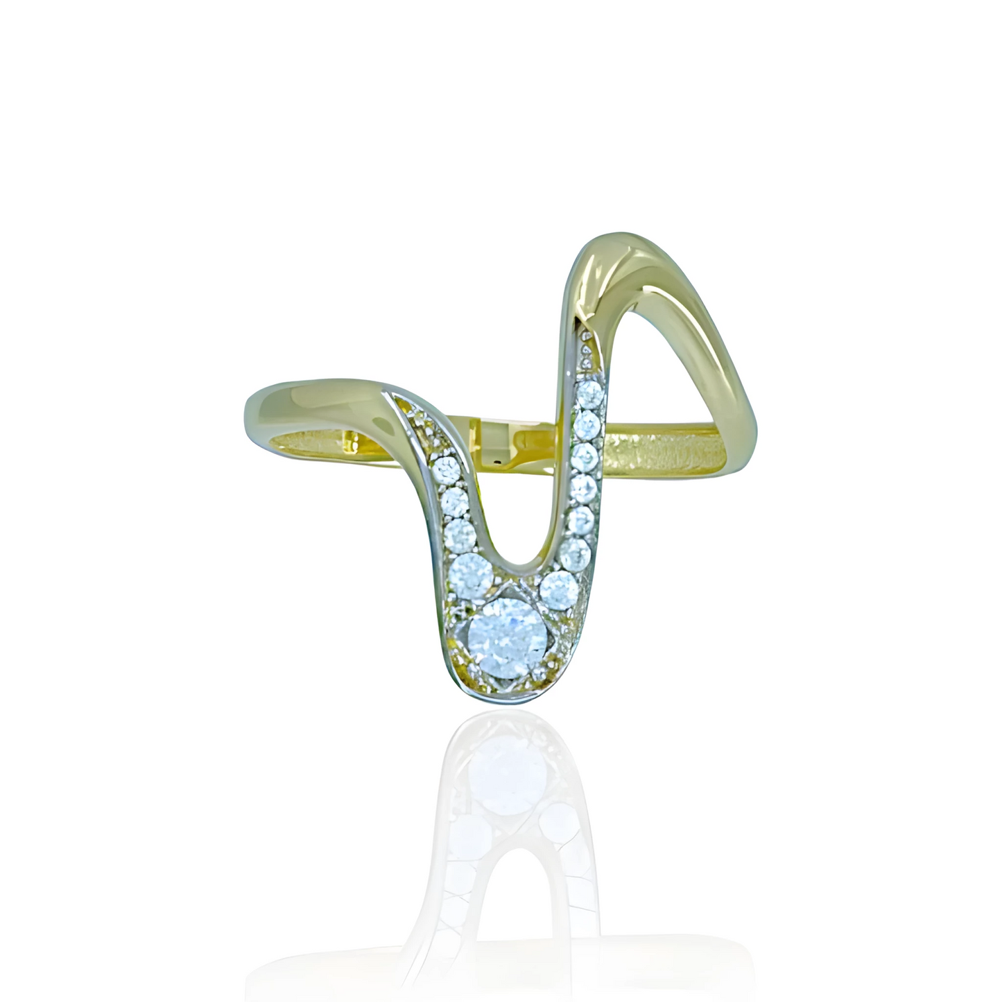 14K Gold Pulse Ring