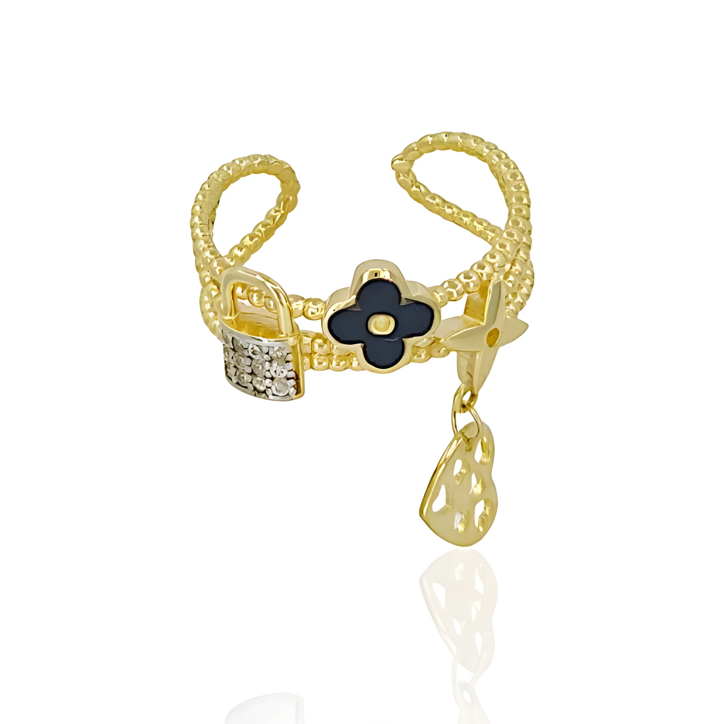 14K Gold Ring with Different Canopies
