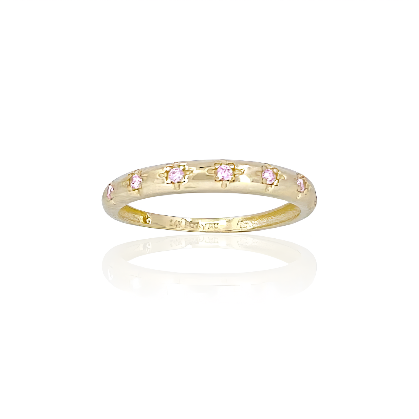 14K Gold Ring with Stones