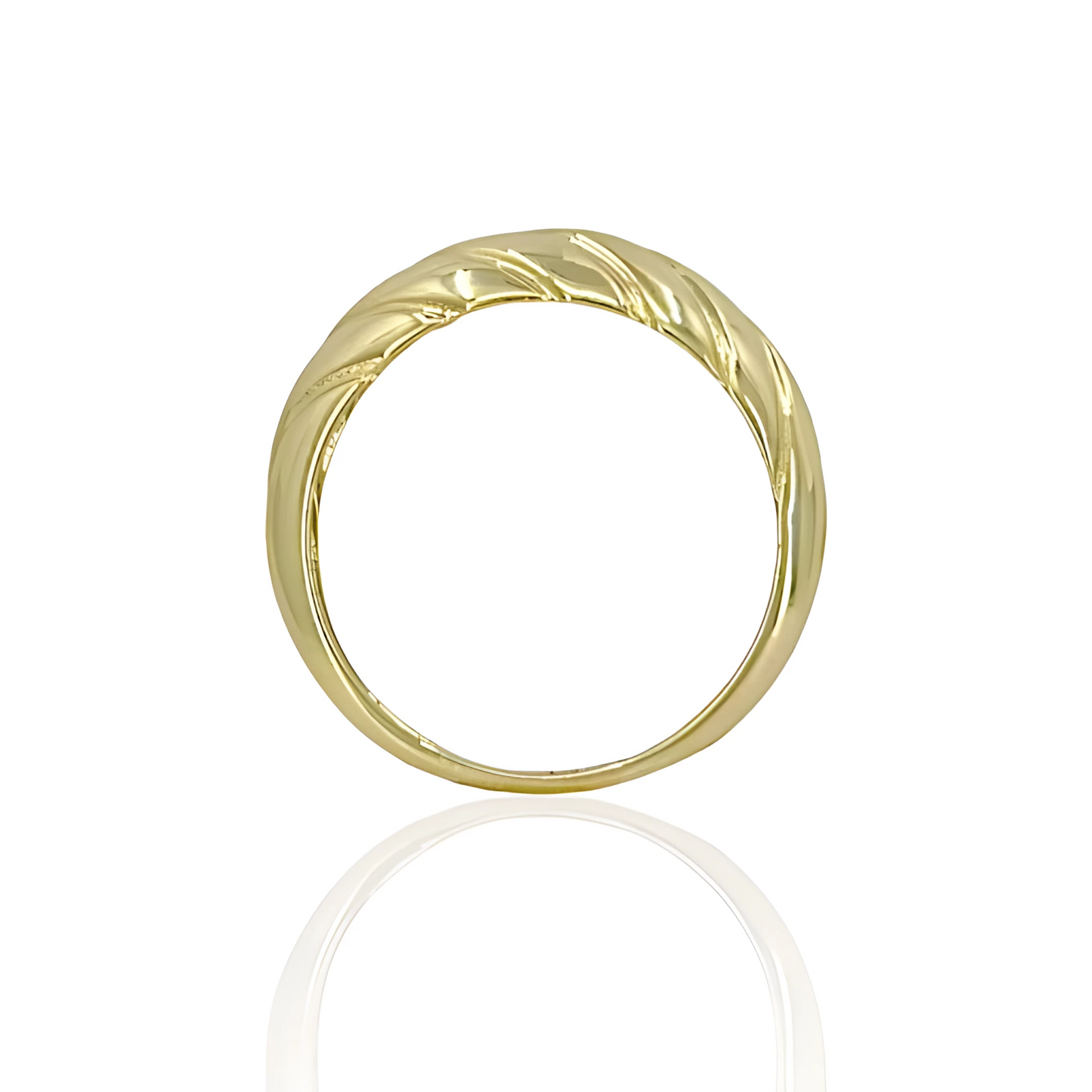 14K Gold Shell Ring