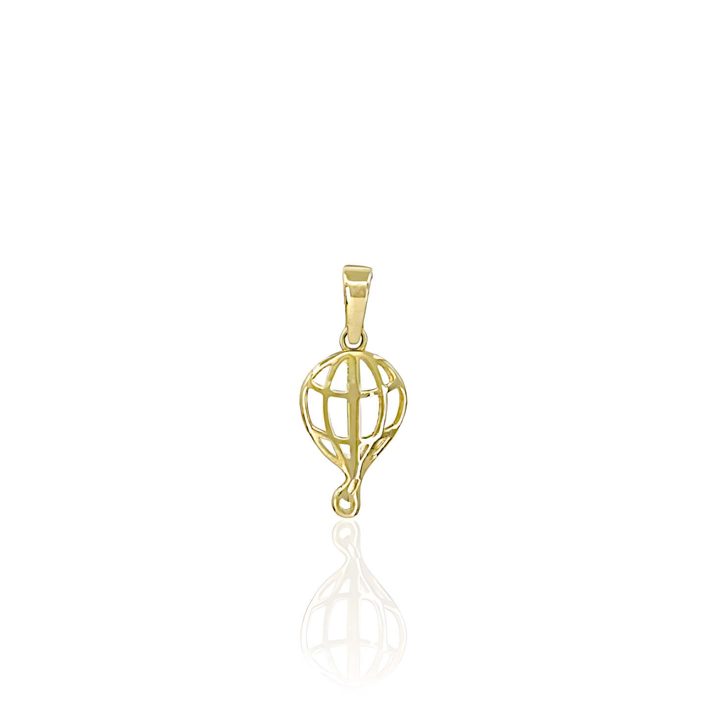 14K Gold Balloon Pendant