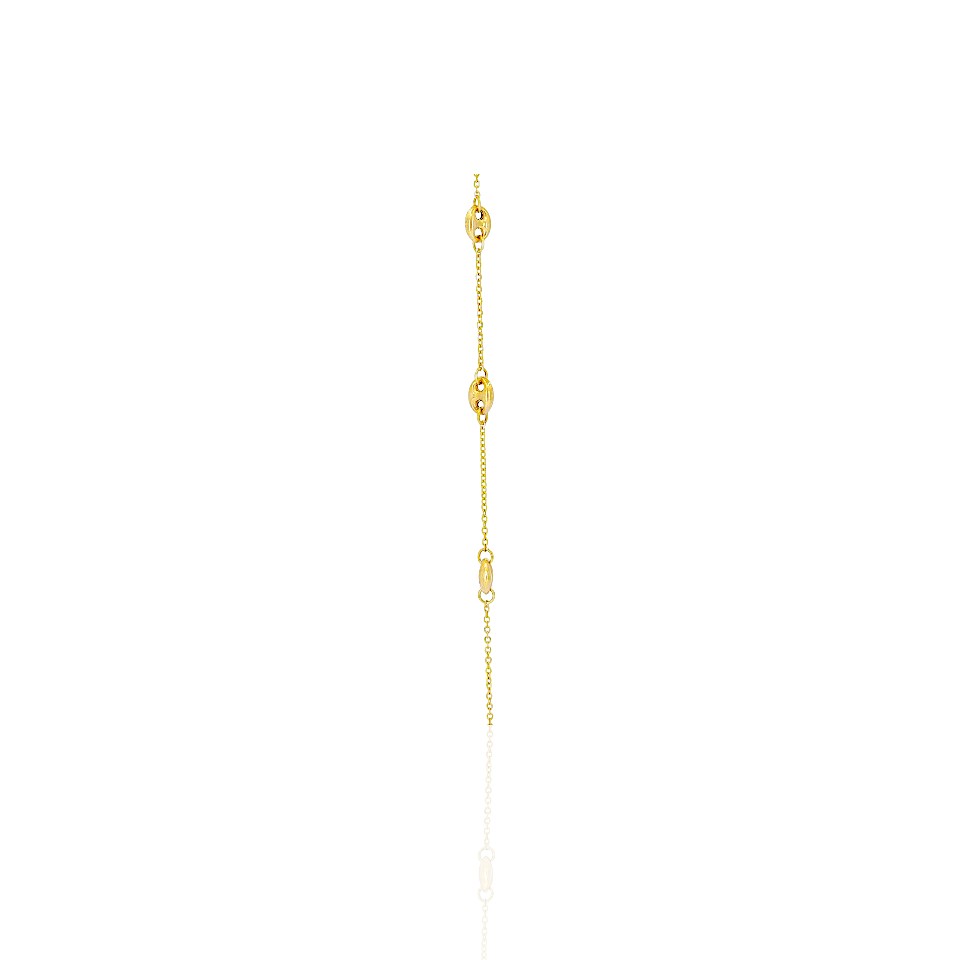 14K Gold Jared Paper Clip Bracelet