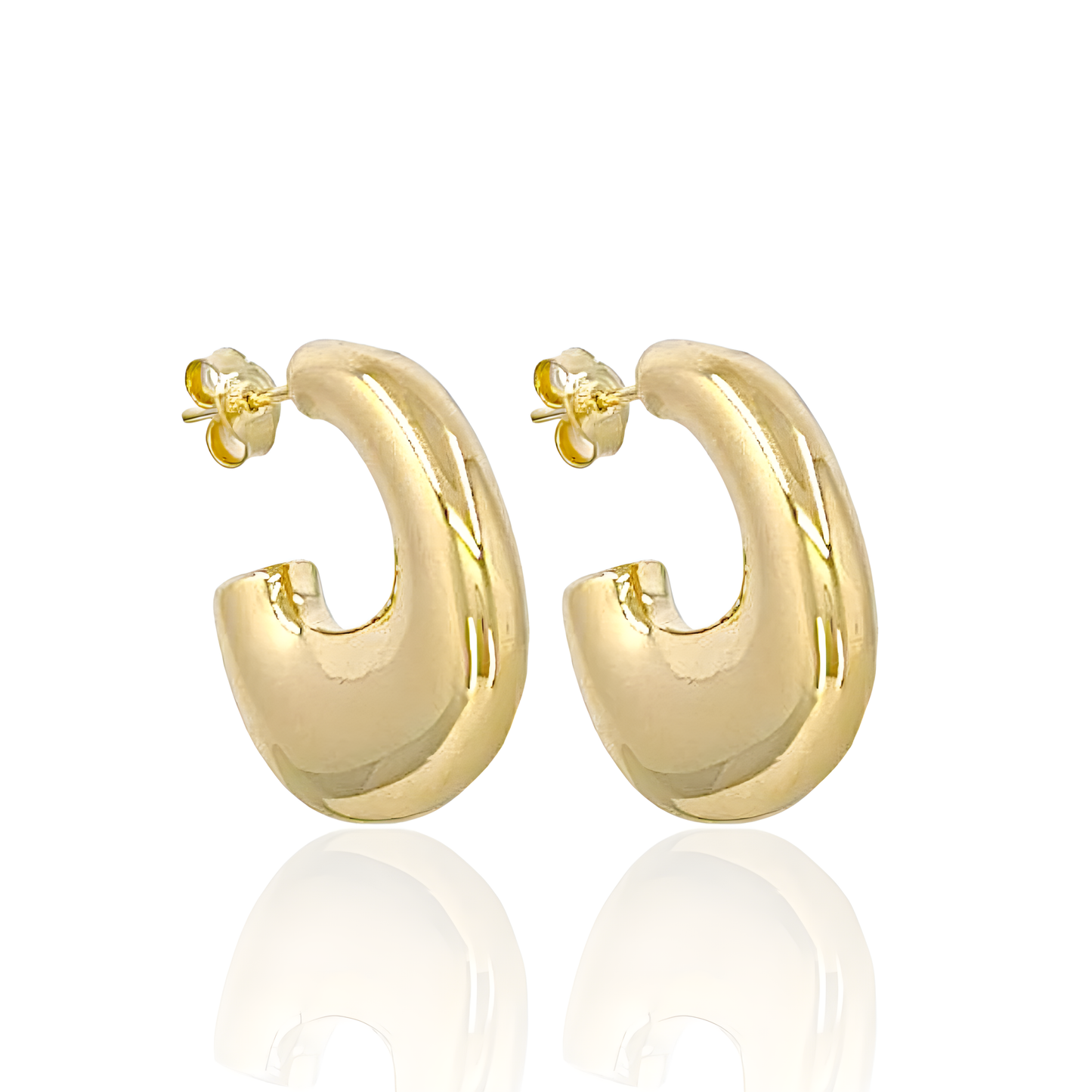 14K Gold Shallop Earrings