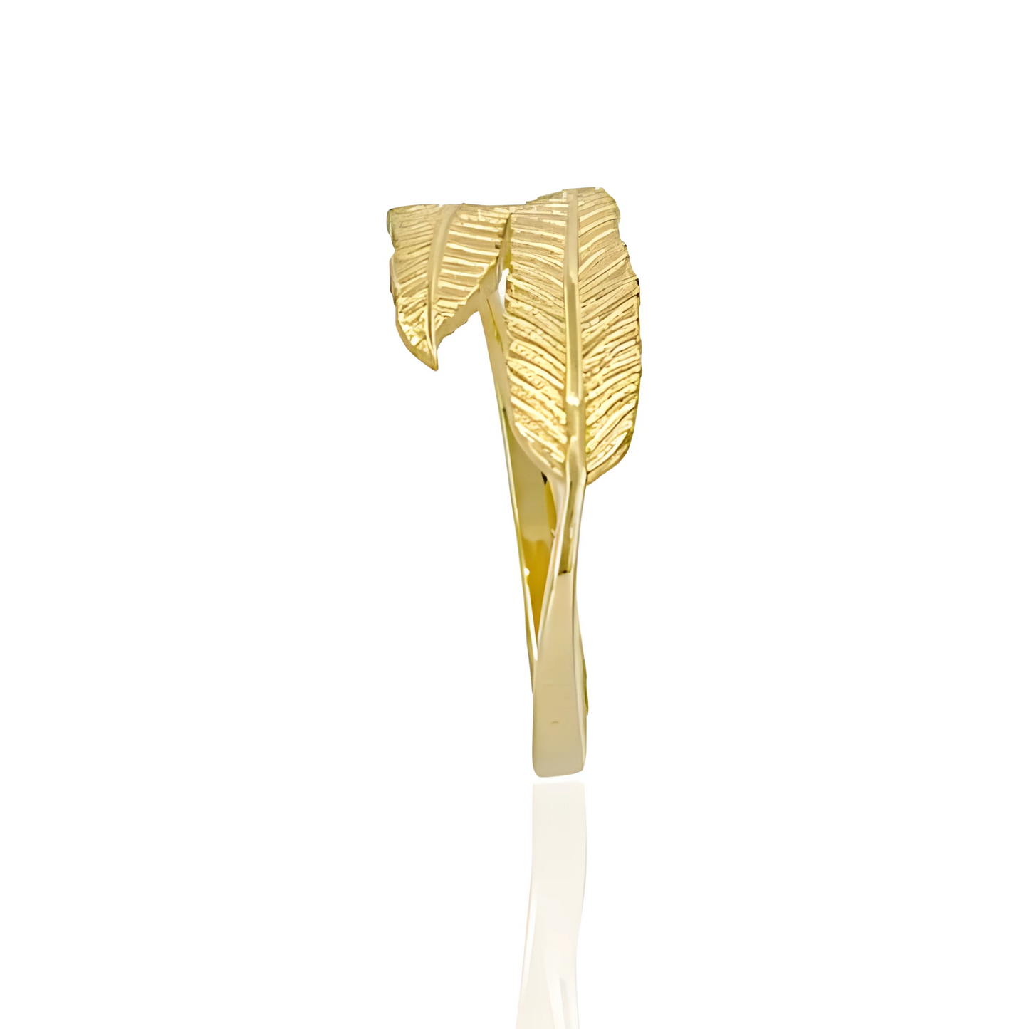 14K Gold Fern Ring