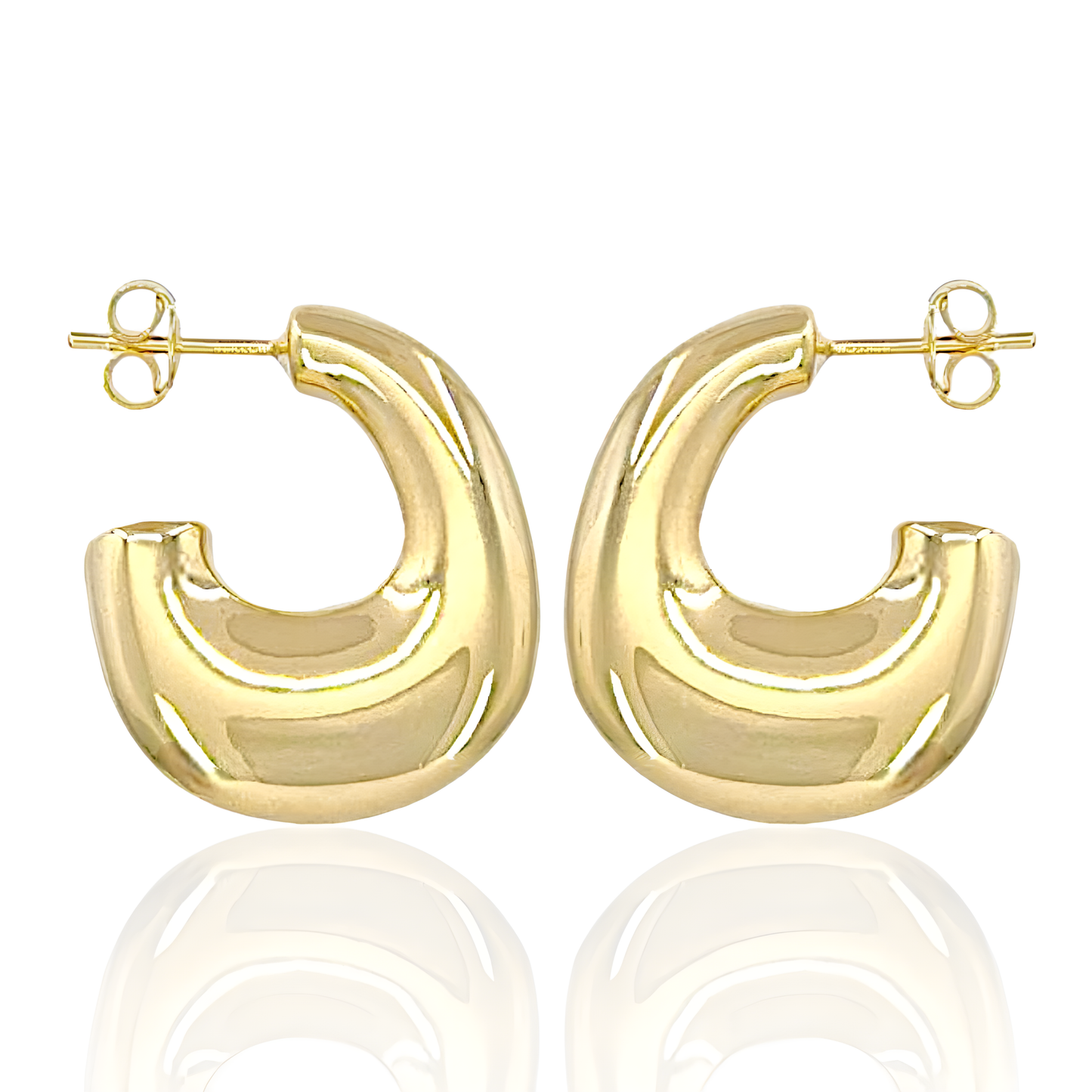 14K Gold Shallop Earrings