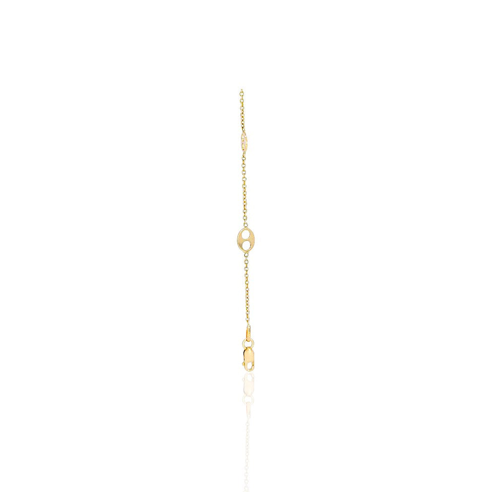 14K Gold Marine Link Necklace