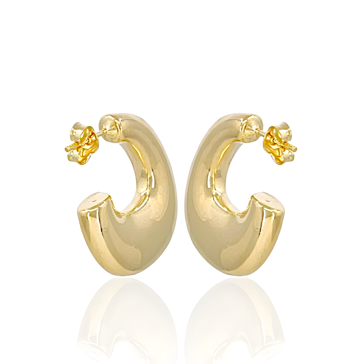 14K Gold Shallop Earrings