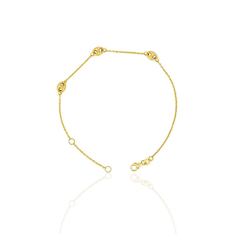 14K Gold Jared Paper Clip Bracelet