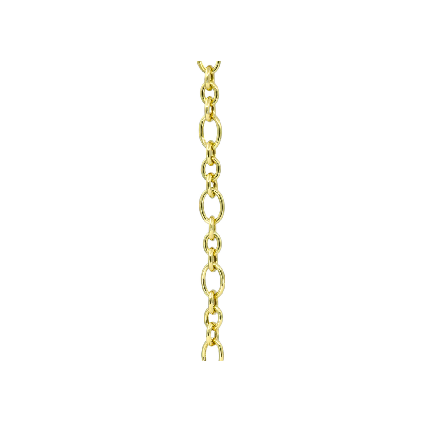 14K Gold Oval Linked Bracelet