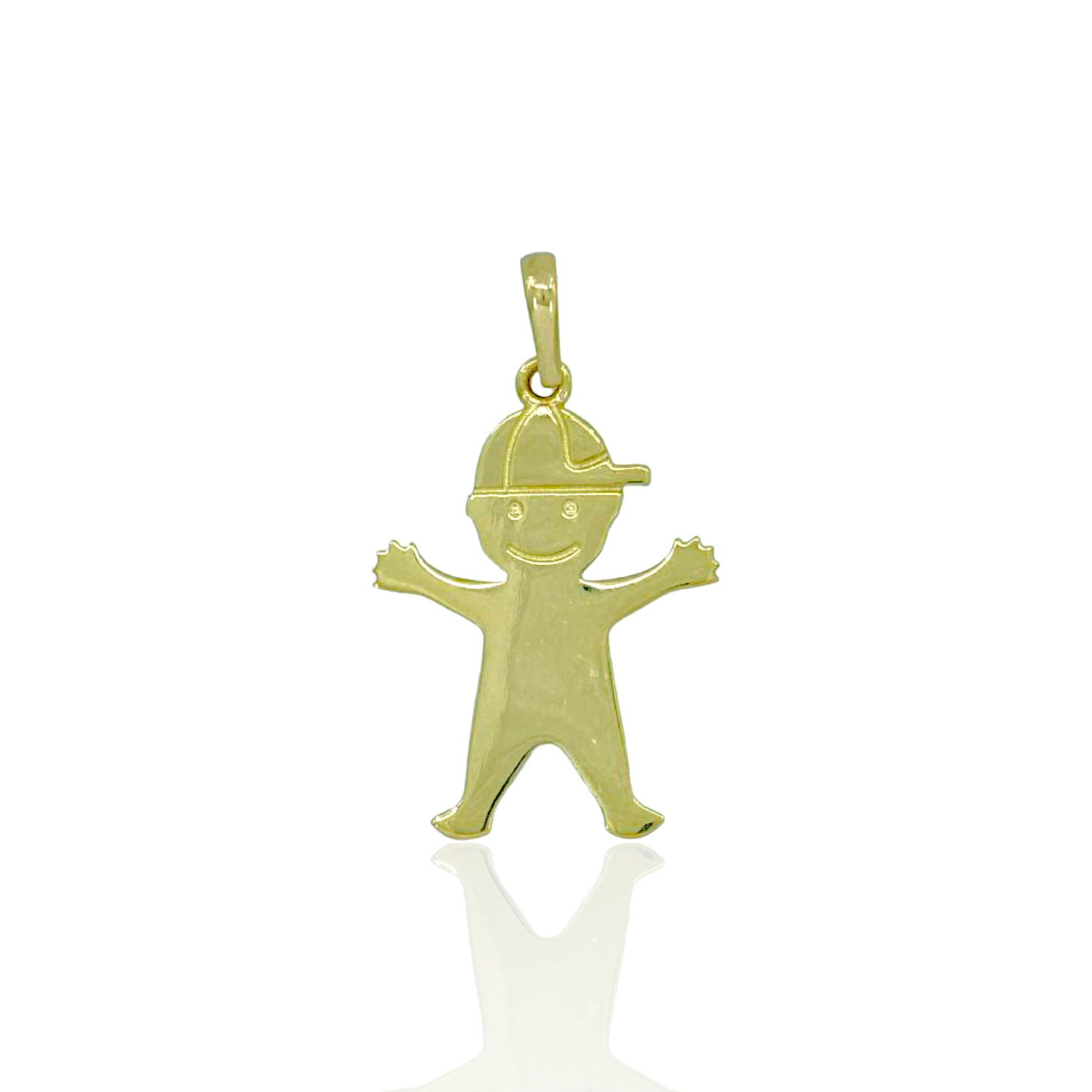 14K Gold Boy and Girl Pendants