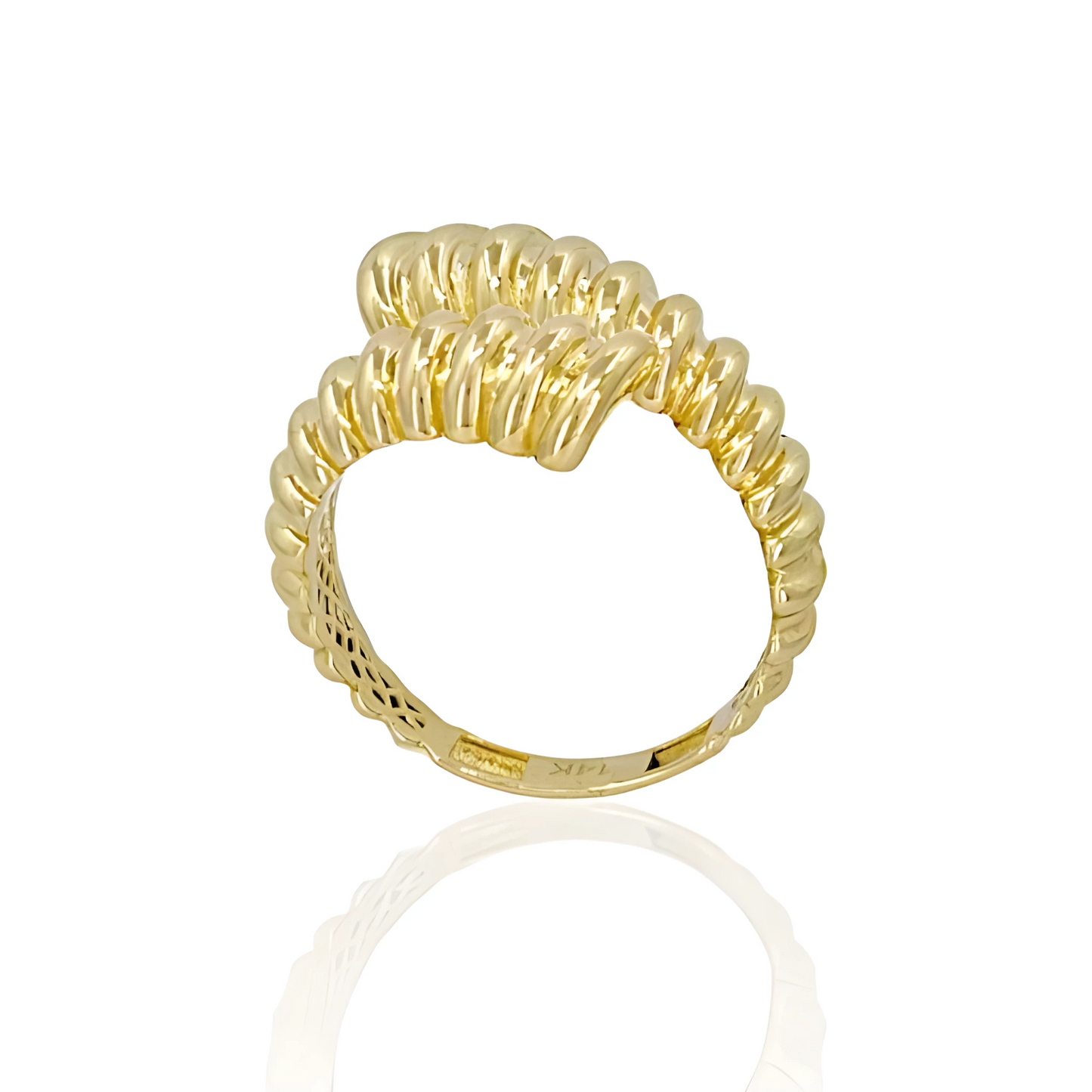 14K Gold Argali Horns Ring