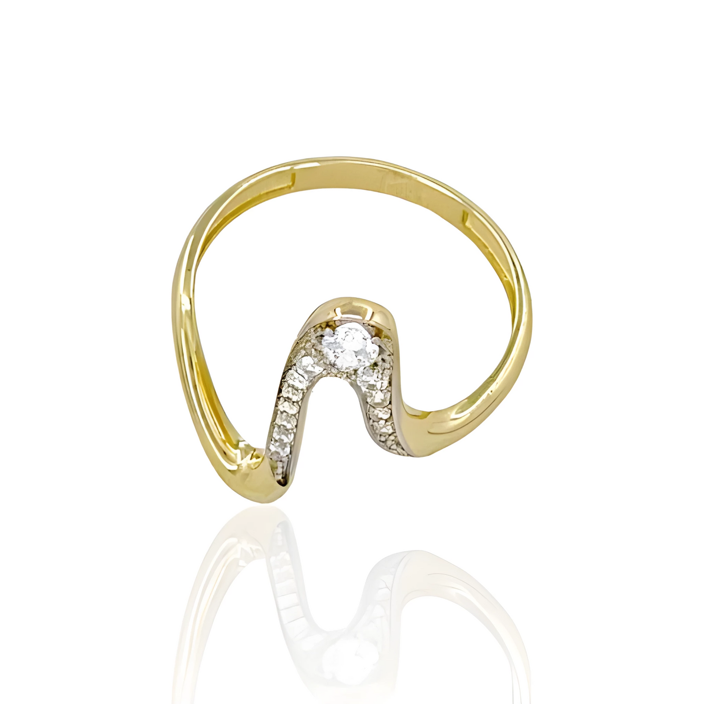 14K Gold Pulse Ring