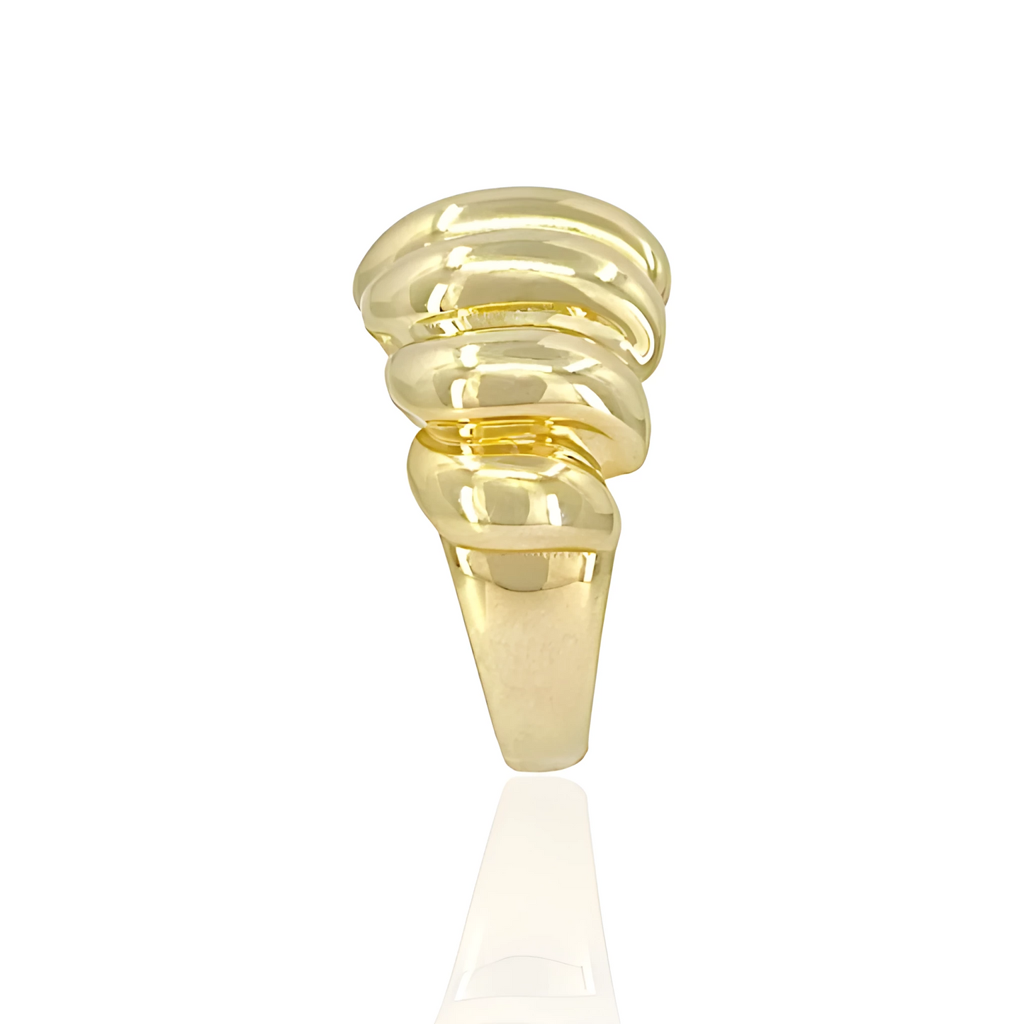 14K Gold Wave Ring