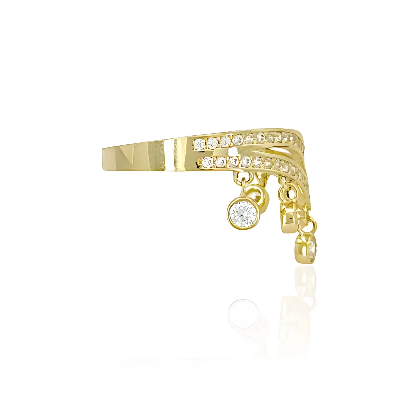 14K Gold Crown Ring
